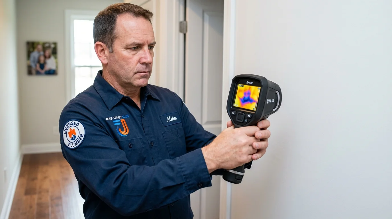Thermal imaging leak detection by Johns Plumbing LLC in San Juan